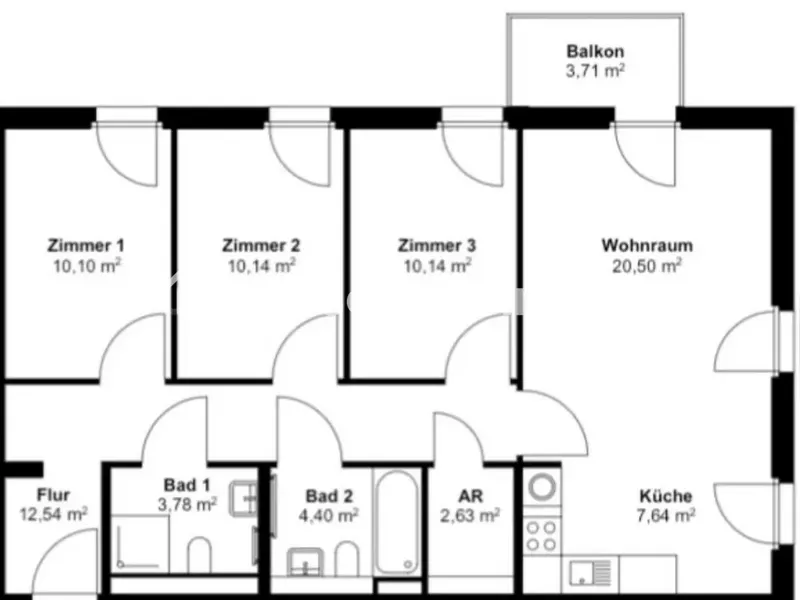 Tauschwohnung: Biete 4 zimmer im Neubau — photo 1
